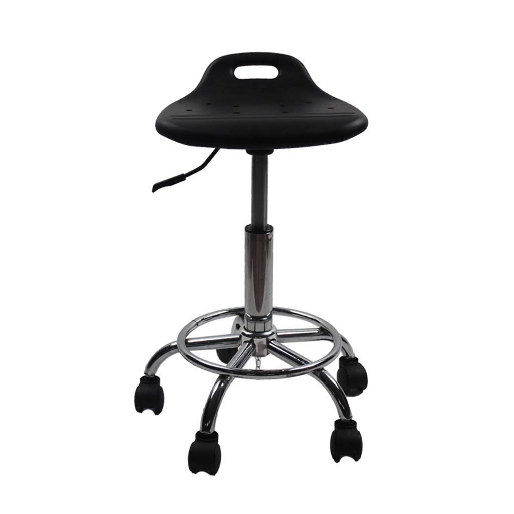 NUBAO Ergonomic PU Foam Computer Chair - Adjustable Height (47-59cm) Swivel Task Chair with Anti-Static Fabric for Office, Home & Laboratory Use - Durable Black Workstation Chair for Professionals