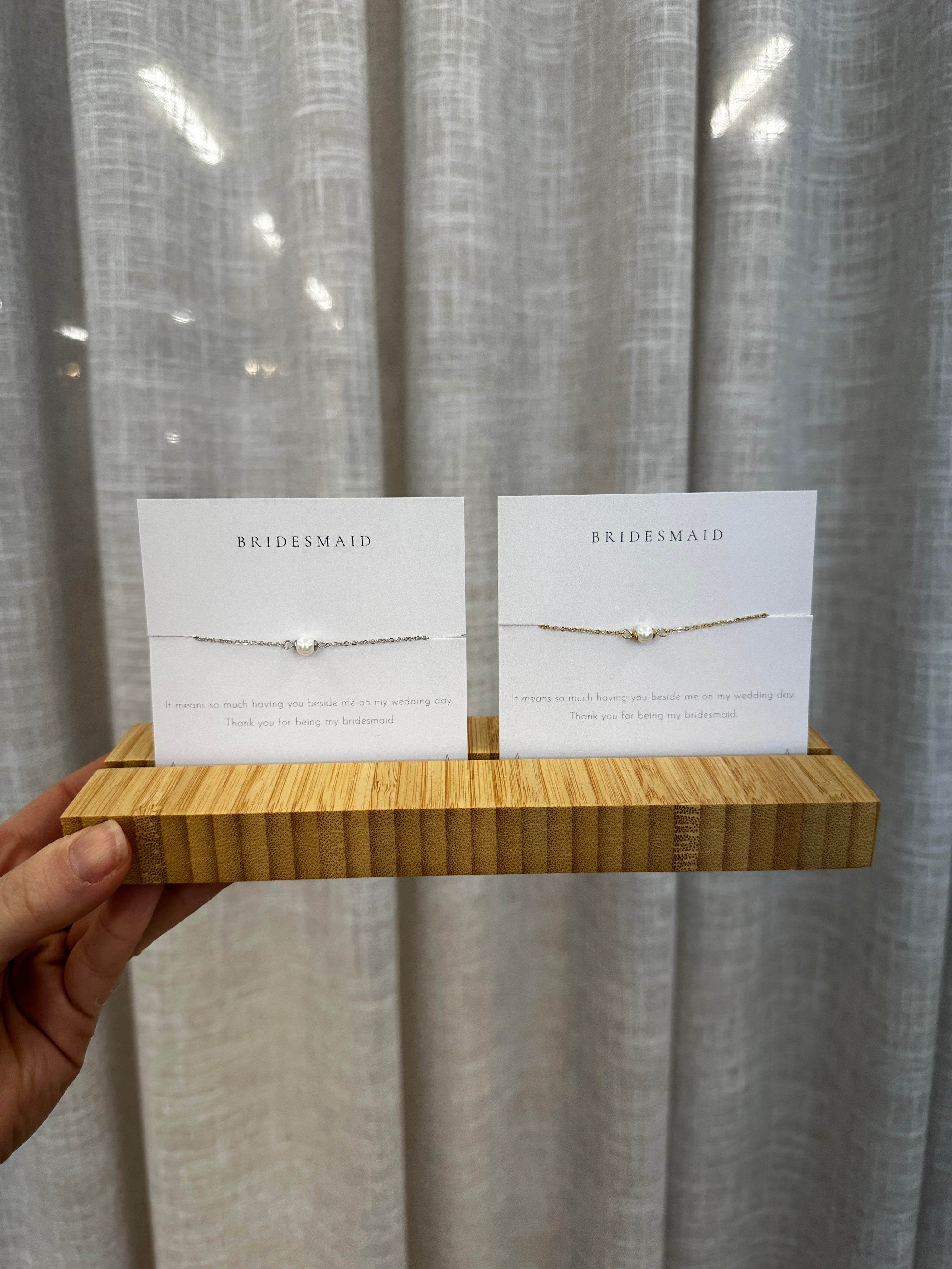 Elegant Gold Bridesmaid Thank You Bracelet - Perfect for Weddings, Bridal Party Gifts & Special Occasions