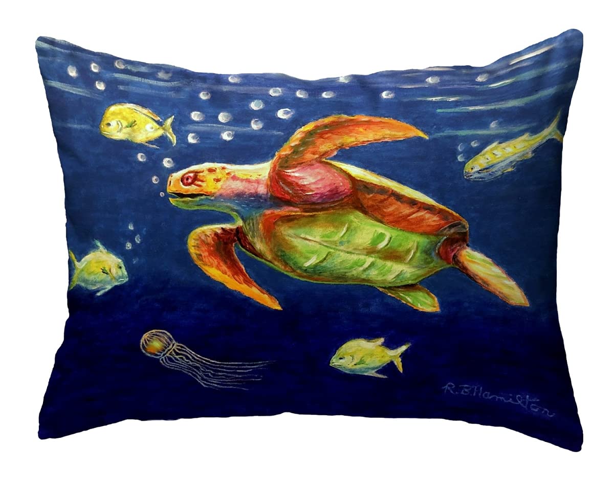 Betsy Drake KS1168 Decorative Throw Pillow 11x14 Inches - Multi-Color for Sofa, Bed & Living Room Accent