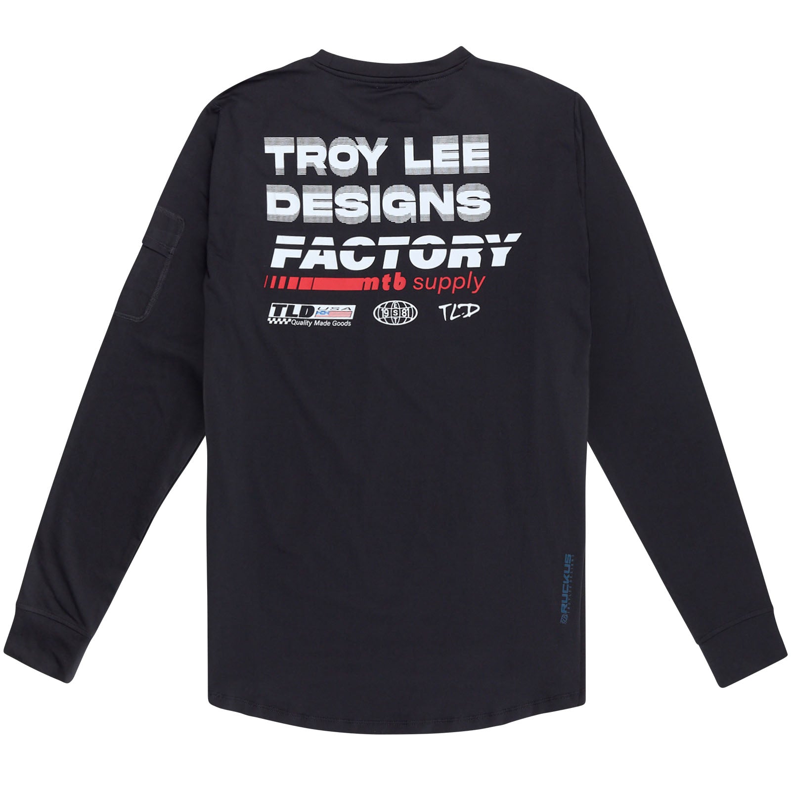 Ruckus Long Sleeve Ride Tee Factory Carbon - Men's Motorcycle Riding Shirt for Comfort & Protection - Perfect for Road Trips, Biking Adventures & Outdoor Activities