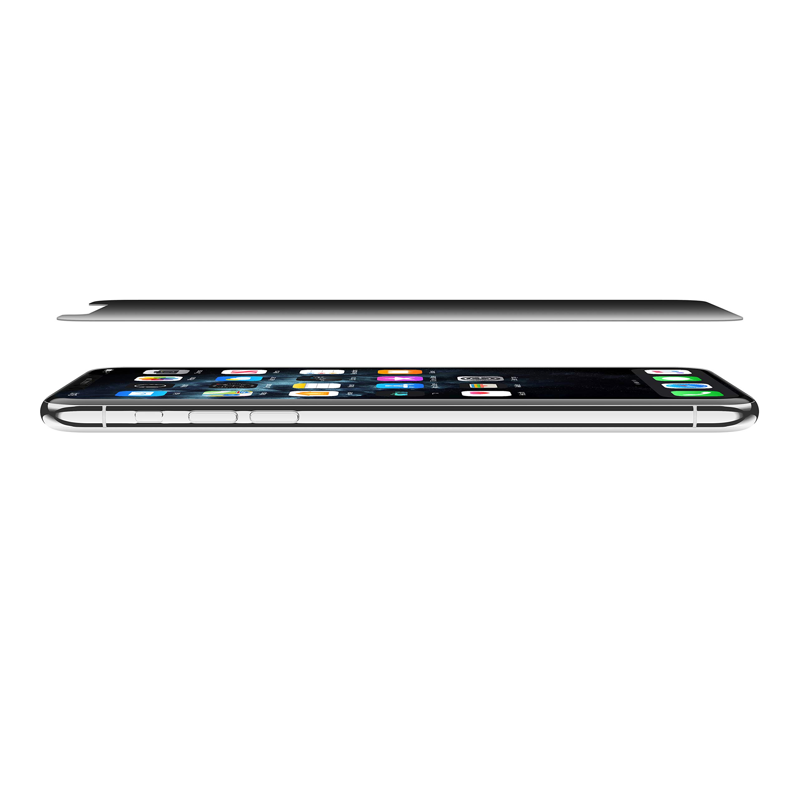 Belkin SCREENFORCE Tempered Glass Privacy Screen Protector for iPhone Xs Max & iPhone 11 Pro Max (OVA005zz) - Anti-Spy, Shatterproof, HD Clear - Perfect for Office, Travel & Privacy Protection