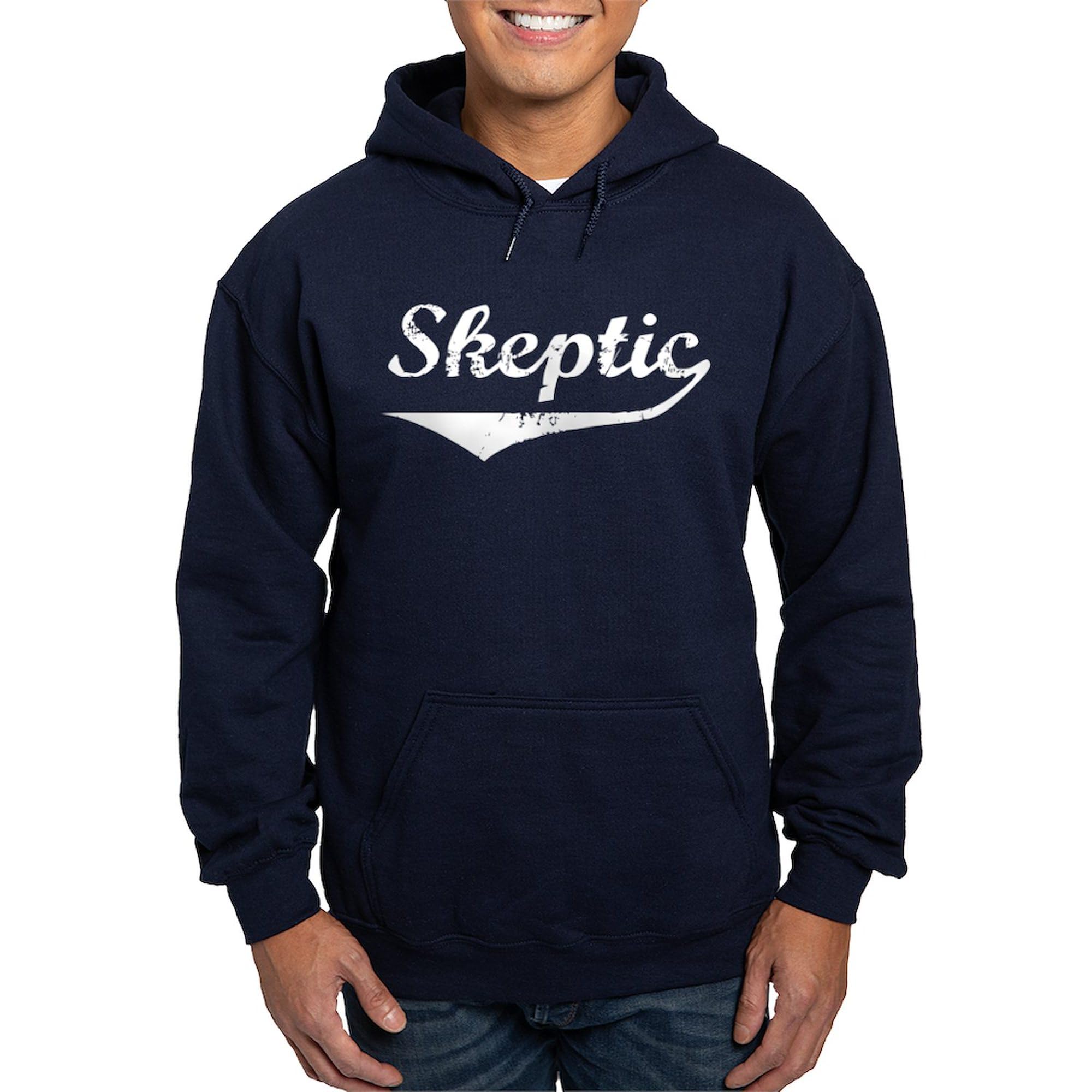 Skeptic Hoodie for Men - Dark Regular Fit Pullover Hooded Sweatshirt | Casual Wear, Street Style & Outdoor Activities