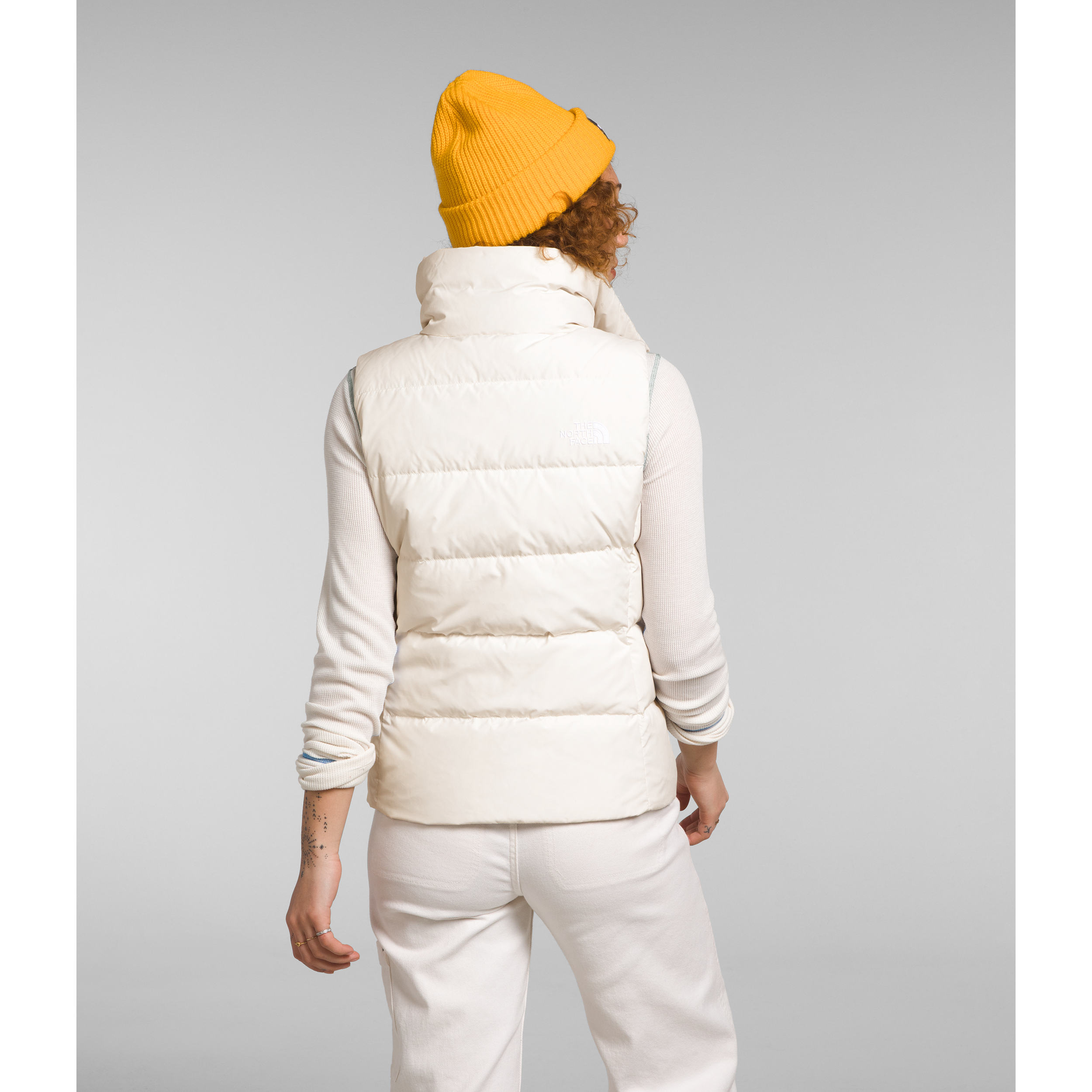 The North Face Women's Gotham Vest - Lightweight Waterproof Down Jacket for Outdoor Activities in Gardenia White | Perfect for Hiking, Camping & Winter Travel