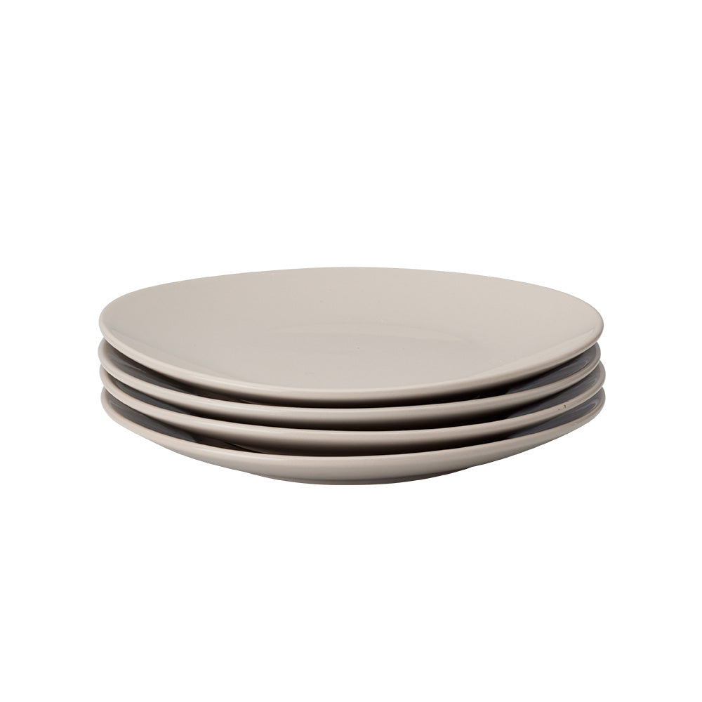 Premium 4-Piece Stone Side Plates Set - 8 Inches (20cm) - Elegant Dinnerware for Restaurants, Parties & Home Dining