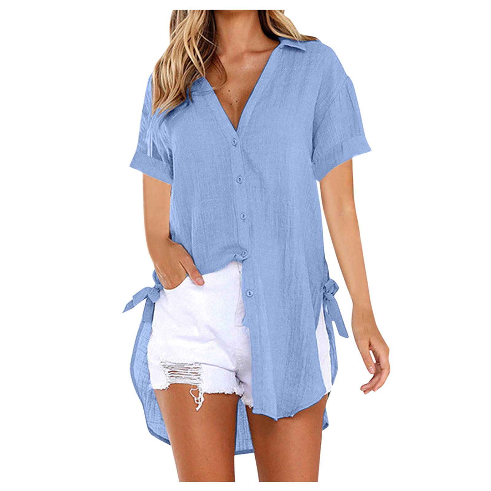 Women's Summer T-Shirts - Casual Loose Fit Tunic Tops | Classic Comfort for Everyday Wear, Beach Outings & Weekend Relaxation