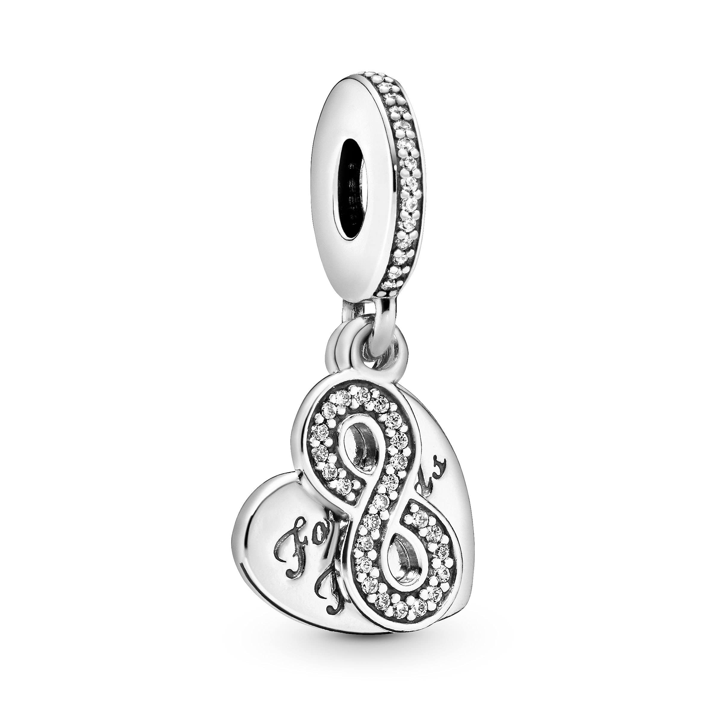 PANDORA Forever Friends Charm Bracelet with Clear CZ Stones - Perfect Gift for Best Friends, Birthdays & Anniversaries | Elegant Jewelry for Women & Girls