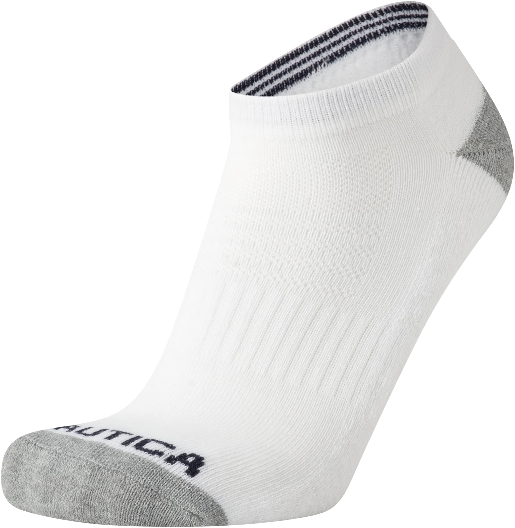 Nautica Men's Low Cut Athletic Socks 8-Pack - Comfortable Cushioned Ankle Socks for Running, Gym & Casual Wear - Breathable Sports Socks for Men