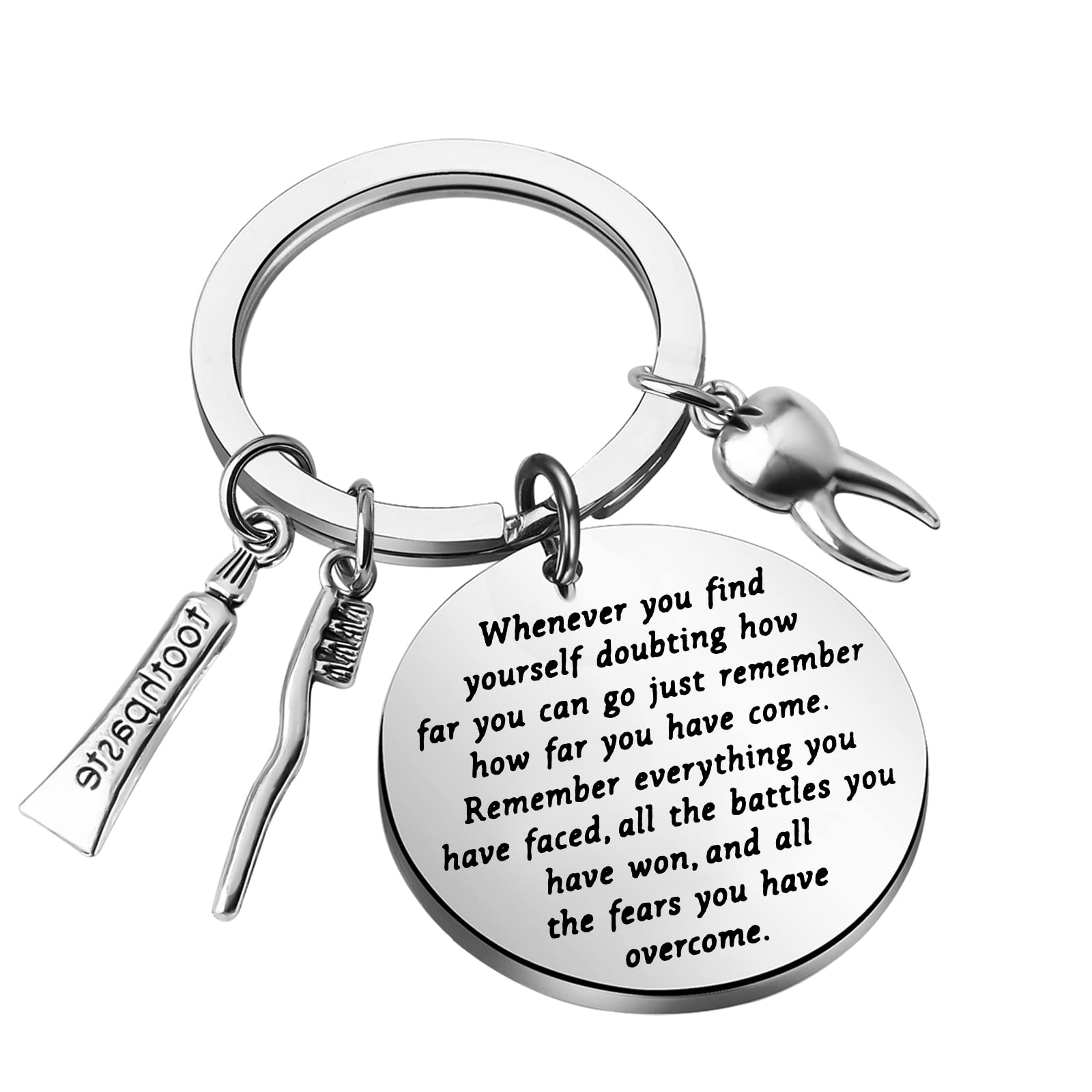 Dental Keychain for Dentists - Inspirational Graduation Gift & Jewelry for Dental Professionals - Perfect for Graduation, Appreciation, and Daily Use
