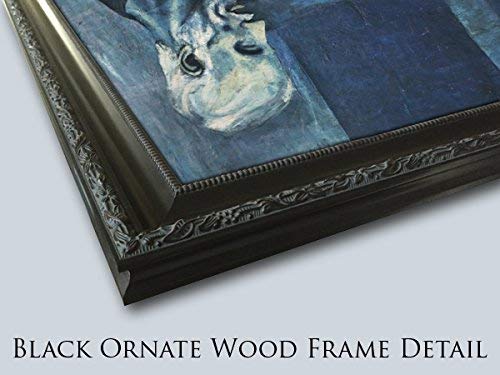 The Woodland Pool 24x18 Black Ornate Wood Framed Canvas Art by Robert Julian Onderdonk - Perfect for Living Room, Bedroom, or Office Décor