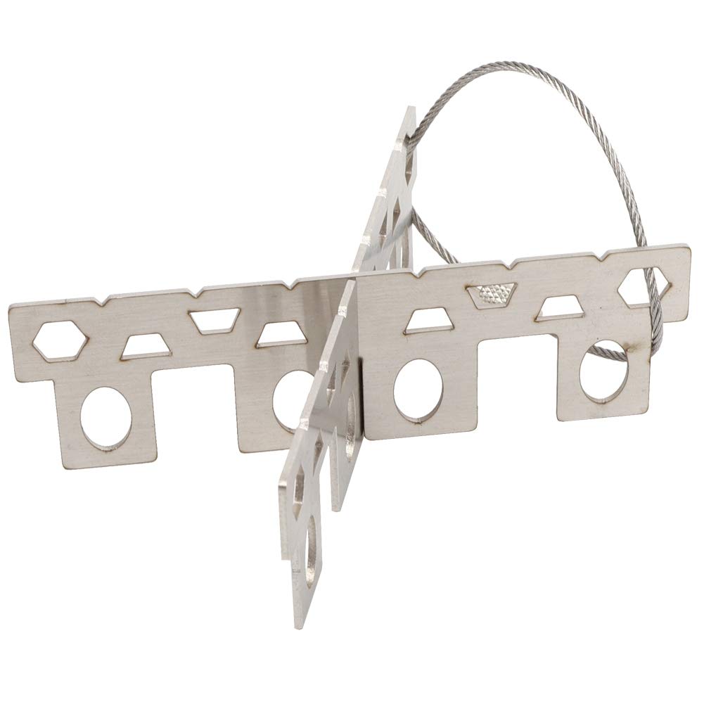 Portable Outdoor Picnic Alcohol Stove Cross Stand - Stainless Steel Liquid & Solid Fuel Rack Bracket Holder for Camping, Hiking & Backpacking - Compact Support for Alcohol Stoves & Burners