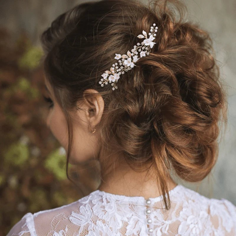 Elegant Silver Bridal Hair Pins with Swarovski Crystals & Pearls - Wedding Hair Accessories for Brides, Bridesmaids & Prom (Set of 7558) | Perfect for Weddings, Proms & Special Occasions