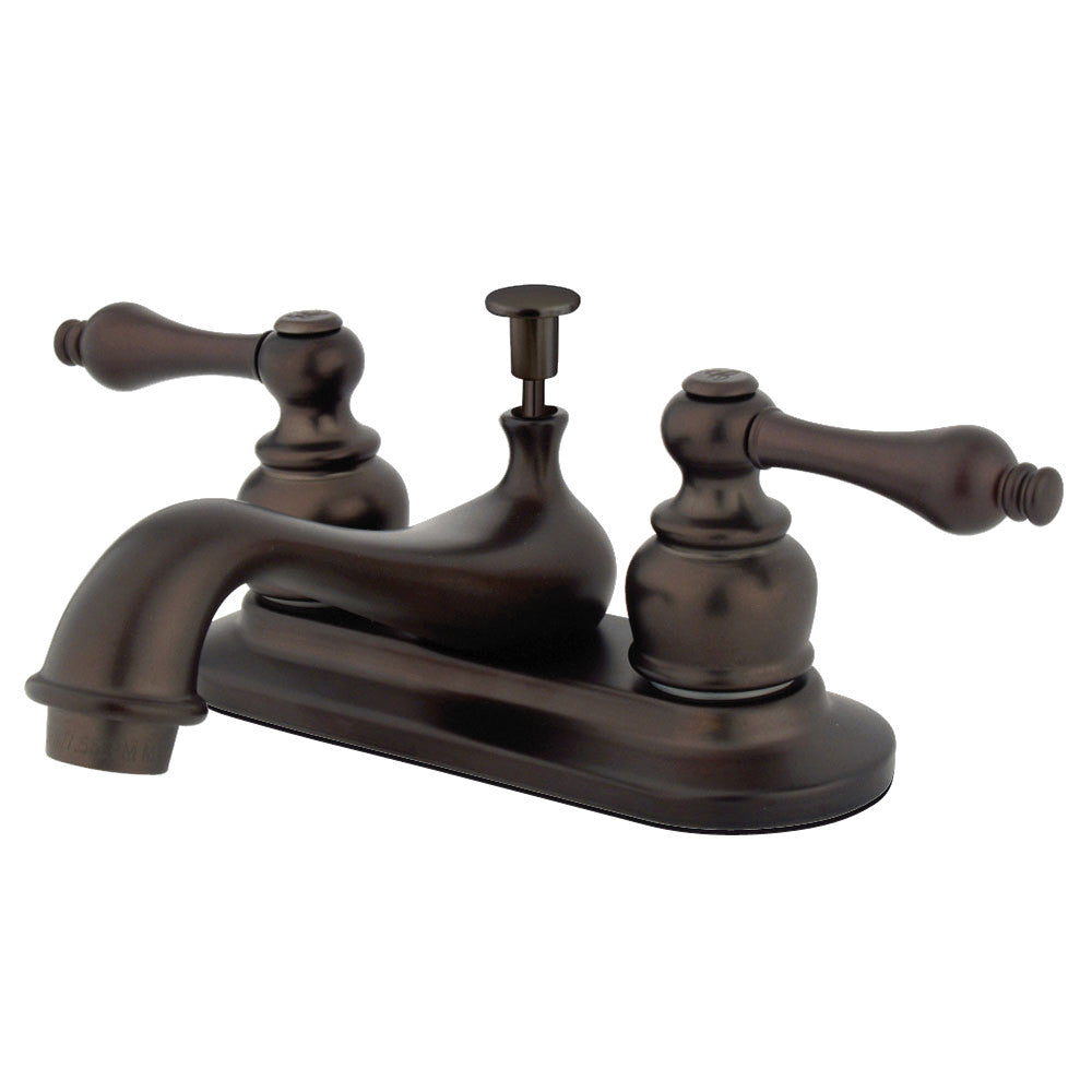 Kingston Brass GKB607AL 4-Inch Centerset Bathroom Faucet - Modern Waterfall Spout for Vanity Sinks, Bathroom Remodel & Powder Rooms