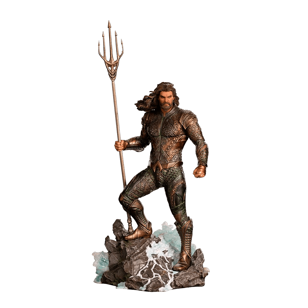Iron Studios Zack Snyder's Justice League Aquaman BDS Art Scale 1/10 Statue - Premium Collectible for DC Fans & Home Decor