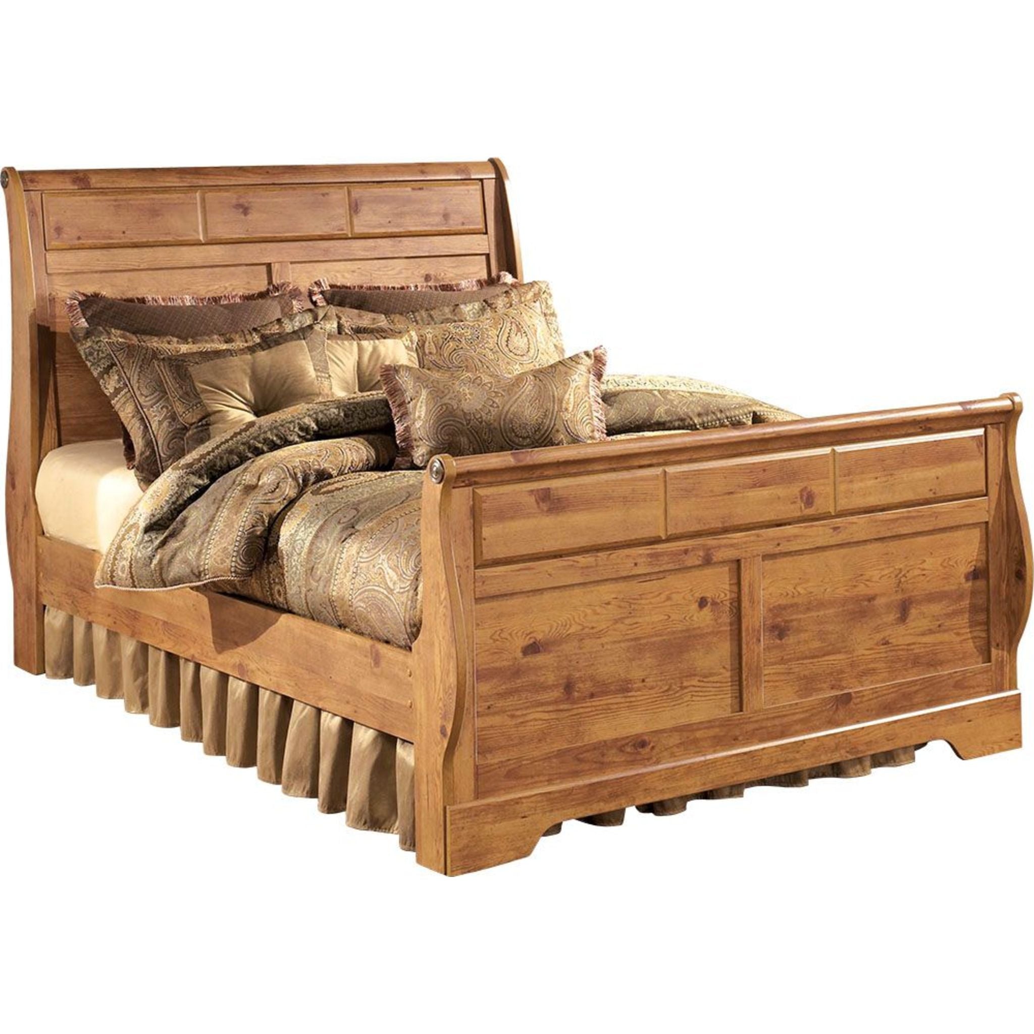 Bittersweet King Sleigh Headboard in Light Brown - Elegant Bedroom Furniture for Master Suite Decor