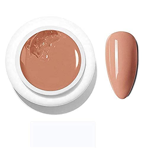 Nude Pink UV Gel Nail Polish - Long-Lasting Top Coat for Manicures