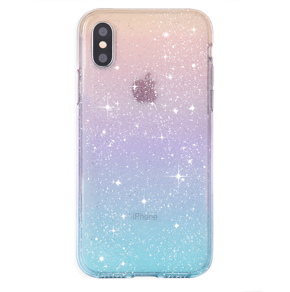Ombre Stardust Glitter iPhone Case - Sparkling Protective Cover for iPhone 13/14/15 - Trendy Fashion Accessory for Women & Girls - Perfect for Parties, Daily Use & Gift Giving