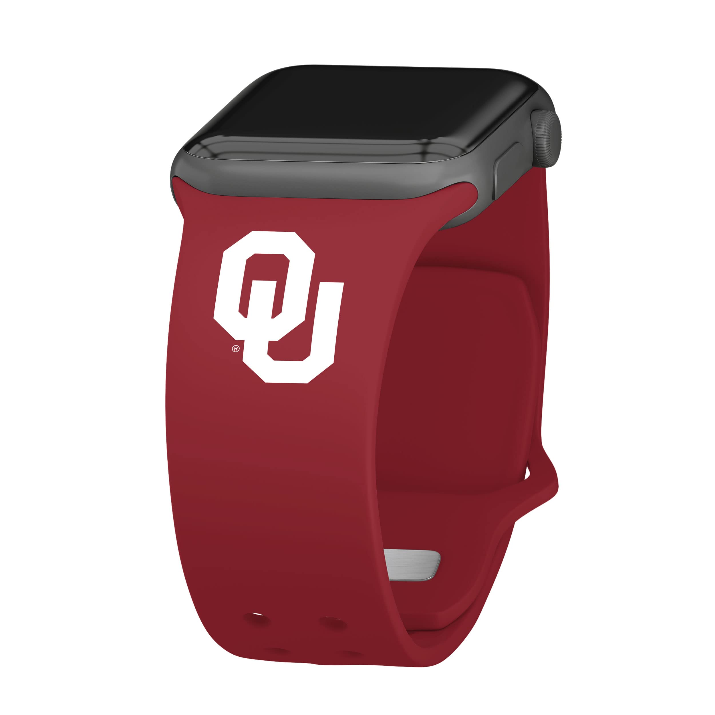 Oklahoma Sooners Silicone Sport Band for Apple Watch - Durable, Comfortable & Stylish - Perfect for Workouts, Running & Game Day Support