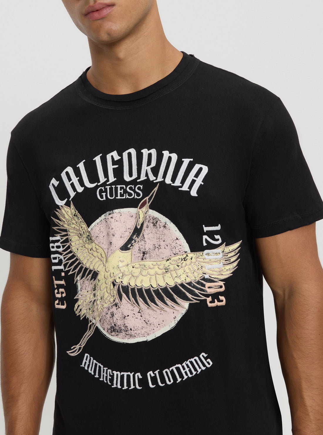 Eco-Friendly Black Heron Graphic T-Shirt for Men & Women - Soft Cotton Tee for Casual Wear, Outdoor Activities & Everyday Comfort