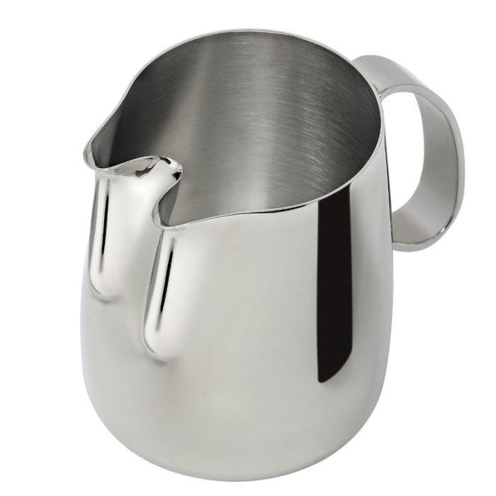 Revolution Split S/S Two Spout Jug with Parallel Mouths - 6 Cup Capacity (Item# 43R 6) - Perfect for Precise Liquid Pouring in Coffee Shops, Bars & Home Kitchens
