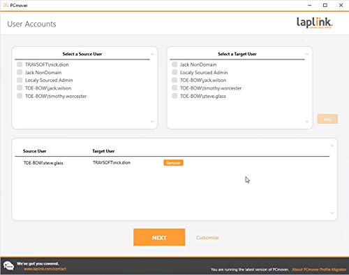 Laplink PCmover Profile Migrator Software - Instant Download | Transfer User Profiles on Same PC | 25 Uses | Perfect for Windows Upgrades & Data Migration