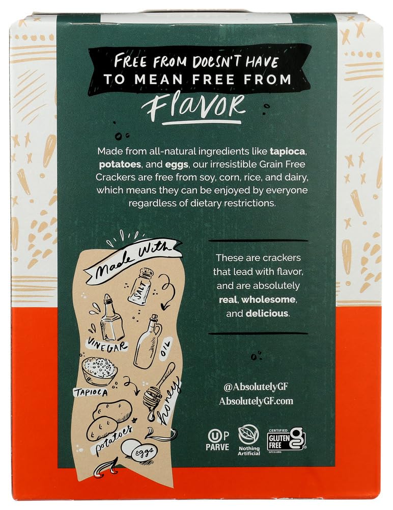 Absolutely Gluten Free Toasted Onion Flatbread - 5.29 Oz (Pack of 3) | Certified Gluten-Free Snacks | Perfect for Sandwiches, Charcuterie Boards & Healthy Snacking