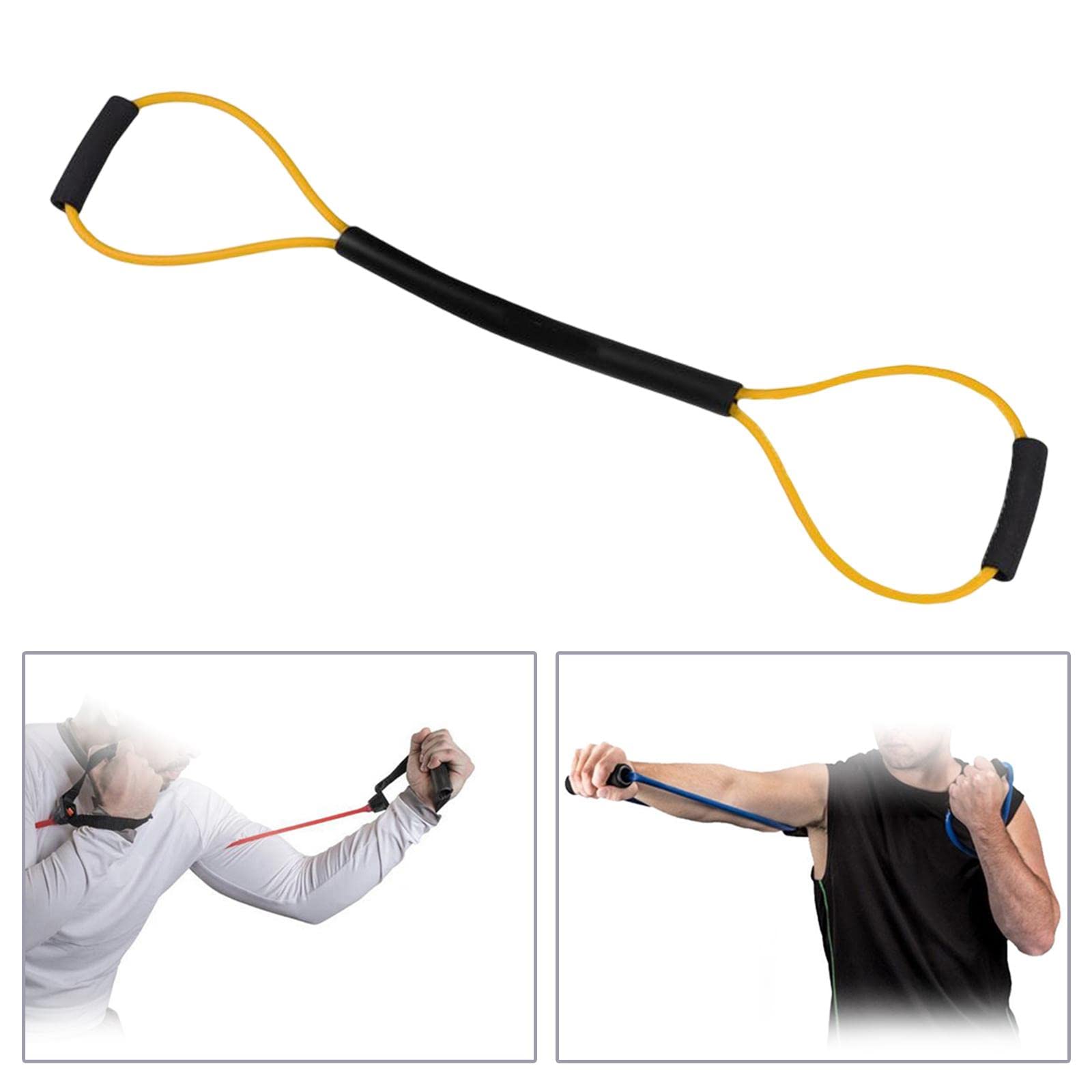B Baosity Exercise Resistance Bands with Comfort Handles - Strength Training Tension Ropes for Women, MMA, Shadow Boxing & Indoor Fitness - Perfect for Home Workouts, Yoga & Cross Training