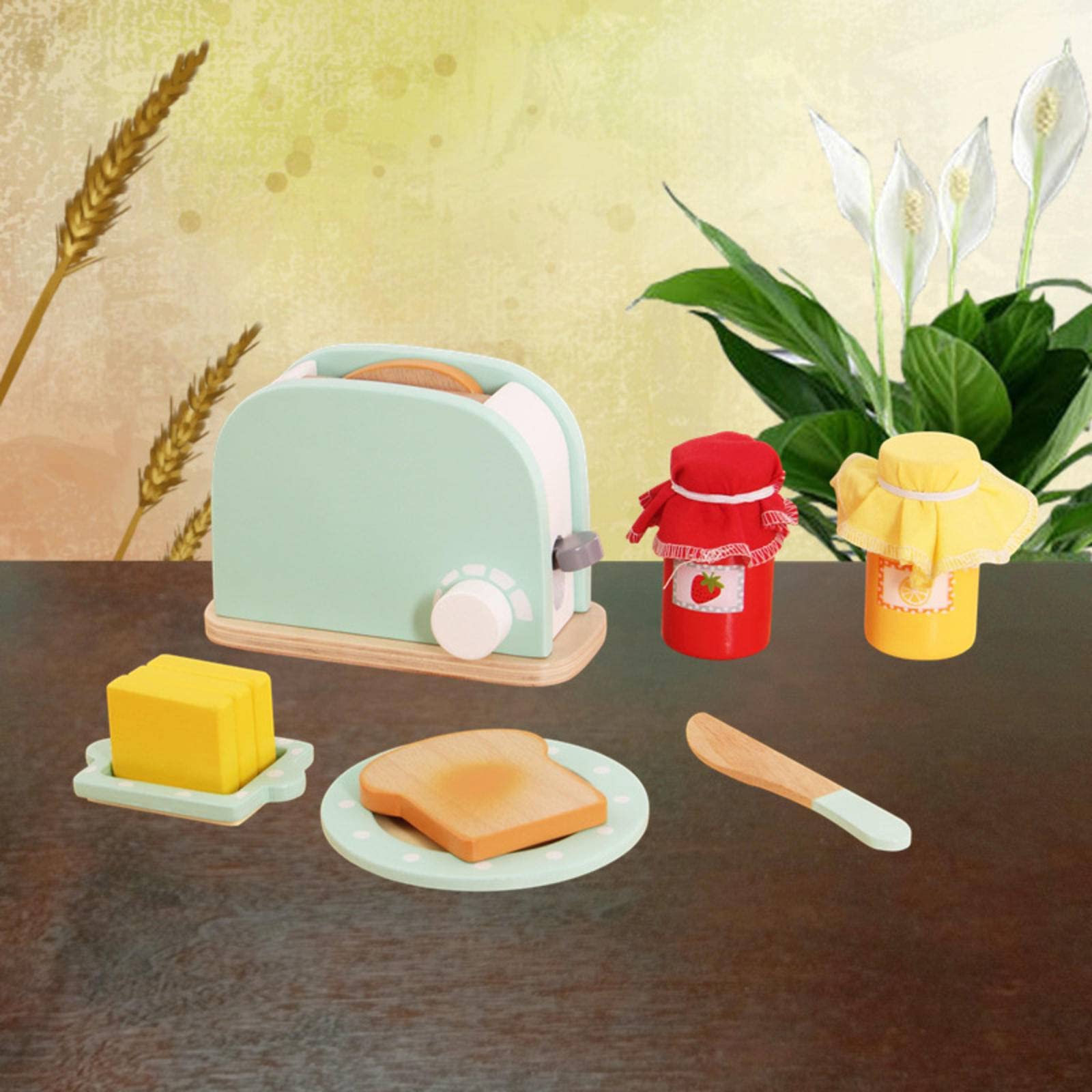 Wooden Play Kitchen Set for Kids - Girls Birthday Gift & Pretend Play Toy