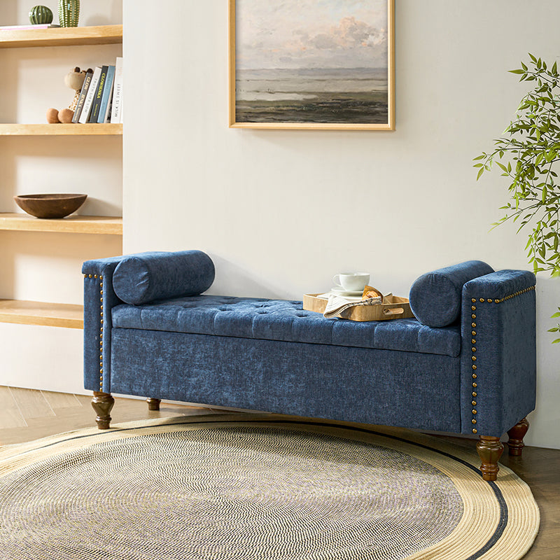 Rosana Storage Bench with Waterproof Fabric - Stylish Entryway Seating & Shoe Storage Organizer - Perfect for Living Room, Bedroom, or Mudroom Organization