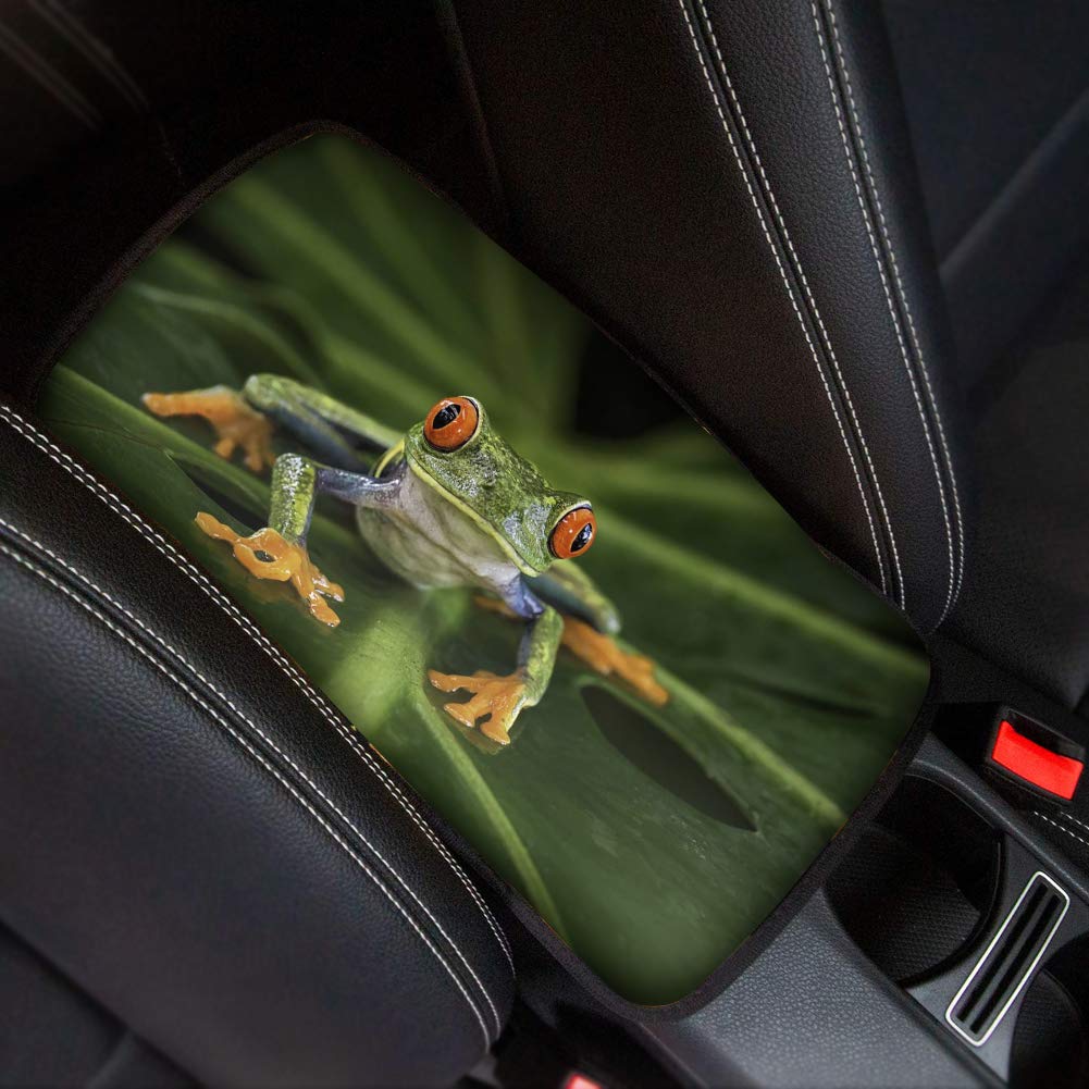 Universal Fit Frog Auto Center Console Pad - Animal Pattern Car Armrest Cover Protector for Comfort & Style | Perfect for SUVs, Sedans & Trucks