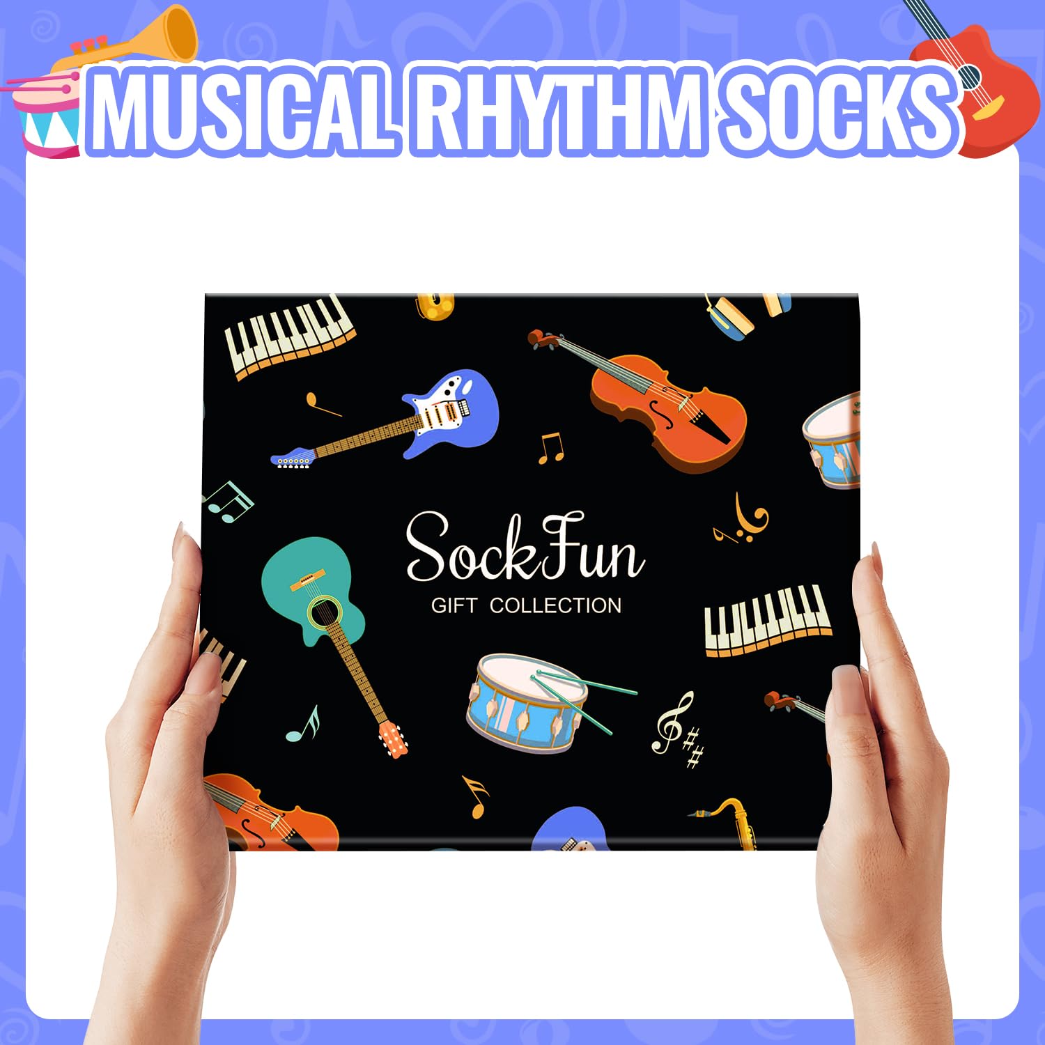 Drummer Gifts for Men & Teens - Fun Drum Socks for Musicians & Band Members | Perfect Percussion & Music Lover Presents for Birthdays, Christmas & Band Performances