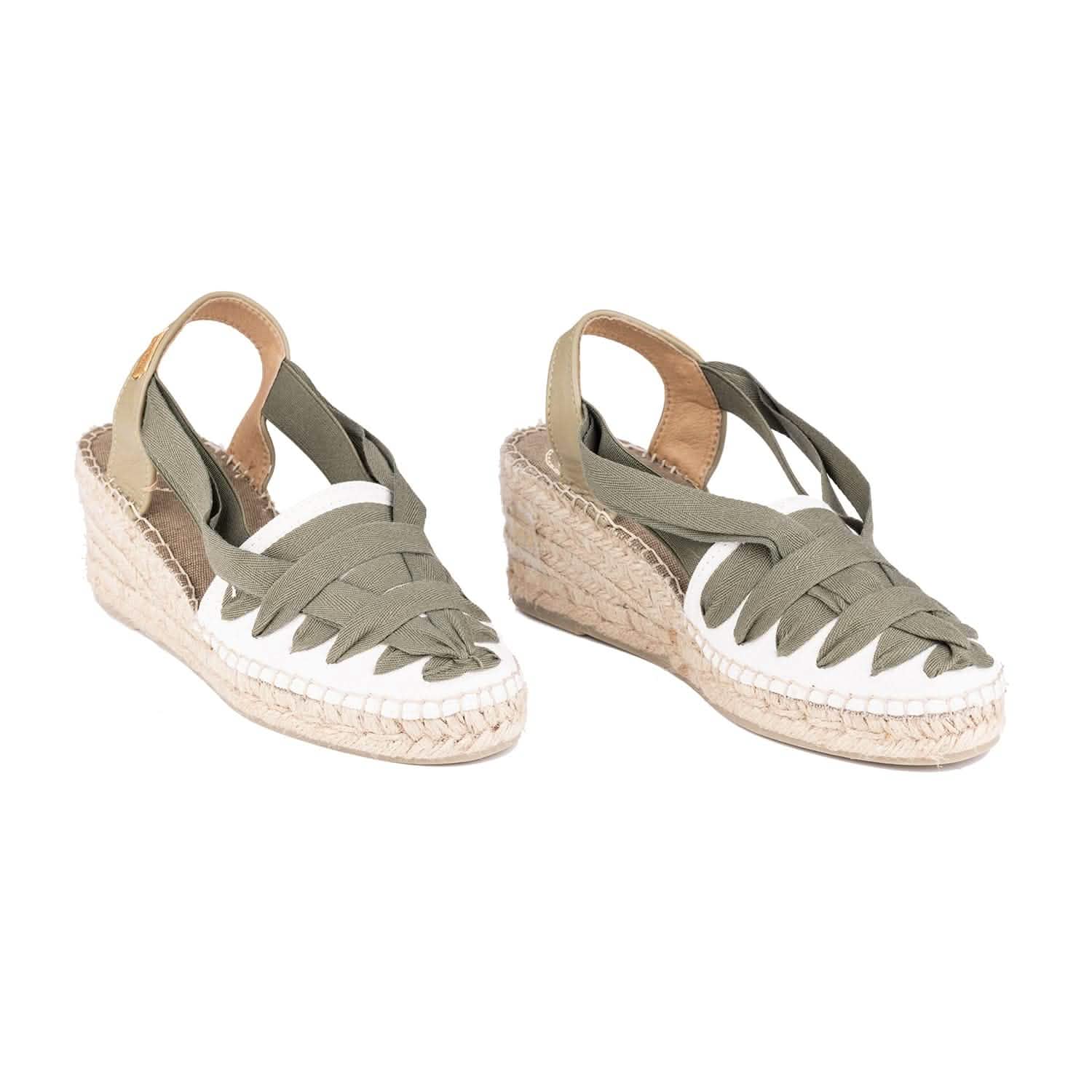 Women's Multicolor Cotton Blend Wedge Espadrilles - Comfortable Summer Casual Shoes for Beach, Vacation & Outdoor Activities | Tracy CU