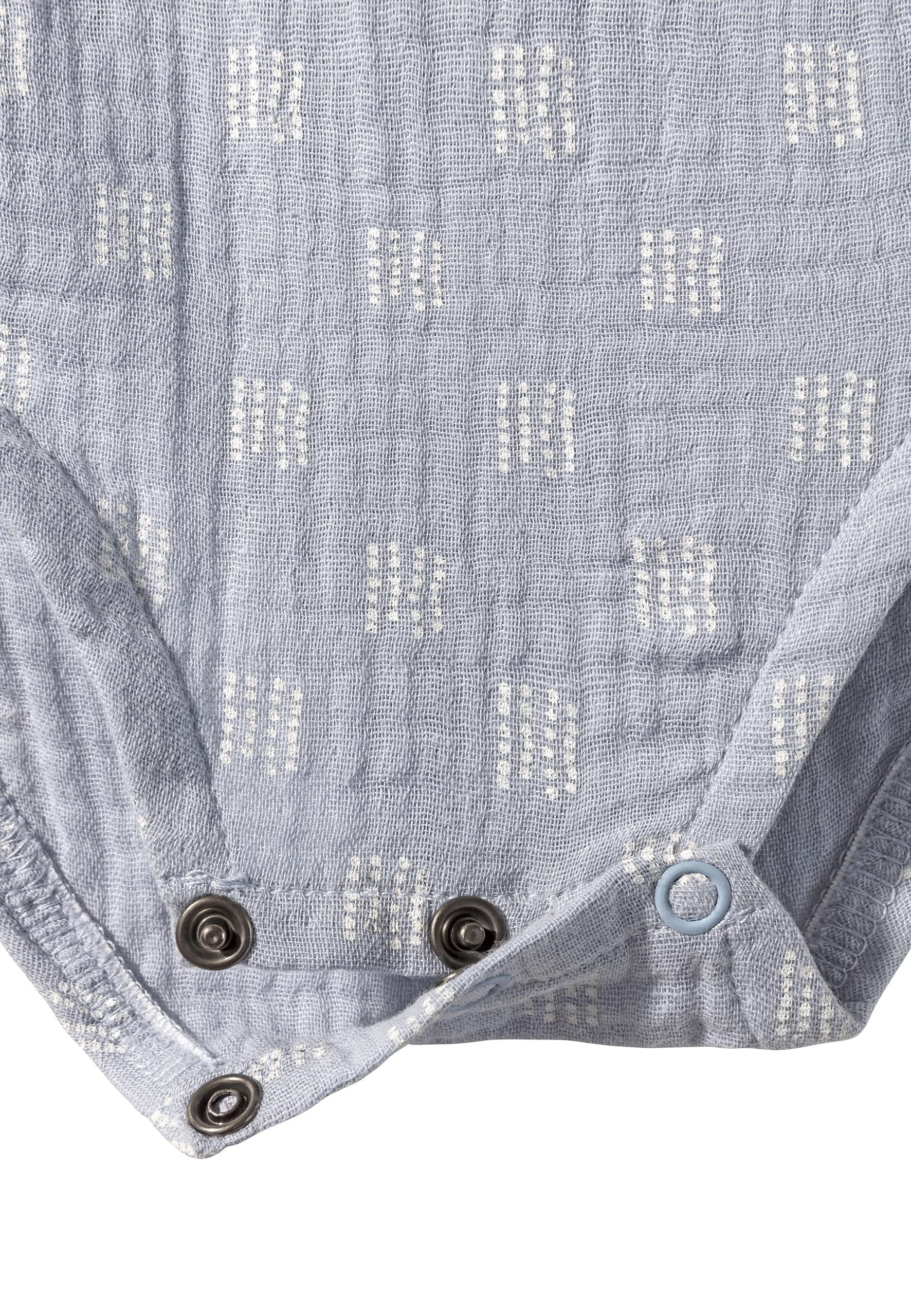Sterntaler Baby Bodysuit for Boys - Soft Cotton Muslin with Polka Dot Pattern - Sleeveless & Buttonless Romper for Comfort - Perfect for Playtime, Daycare & Home Wear