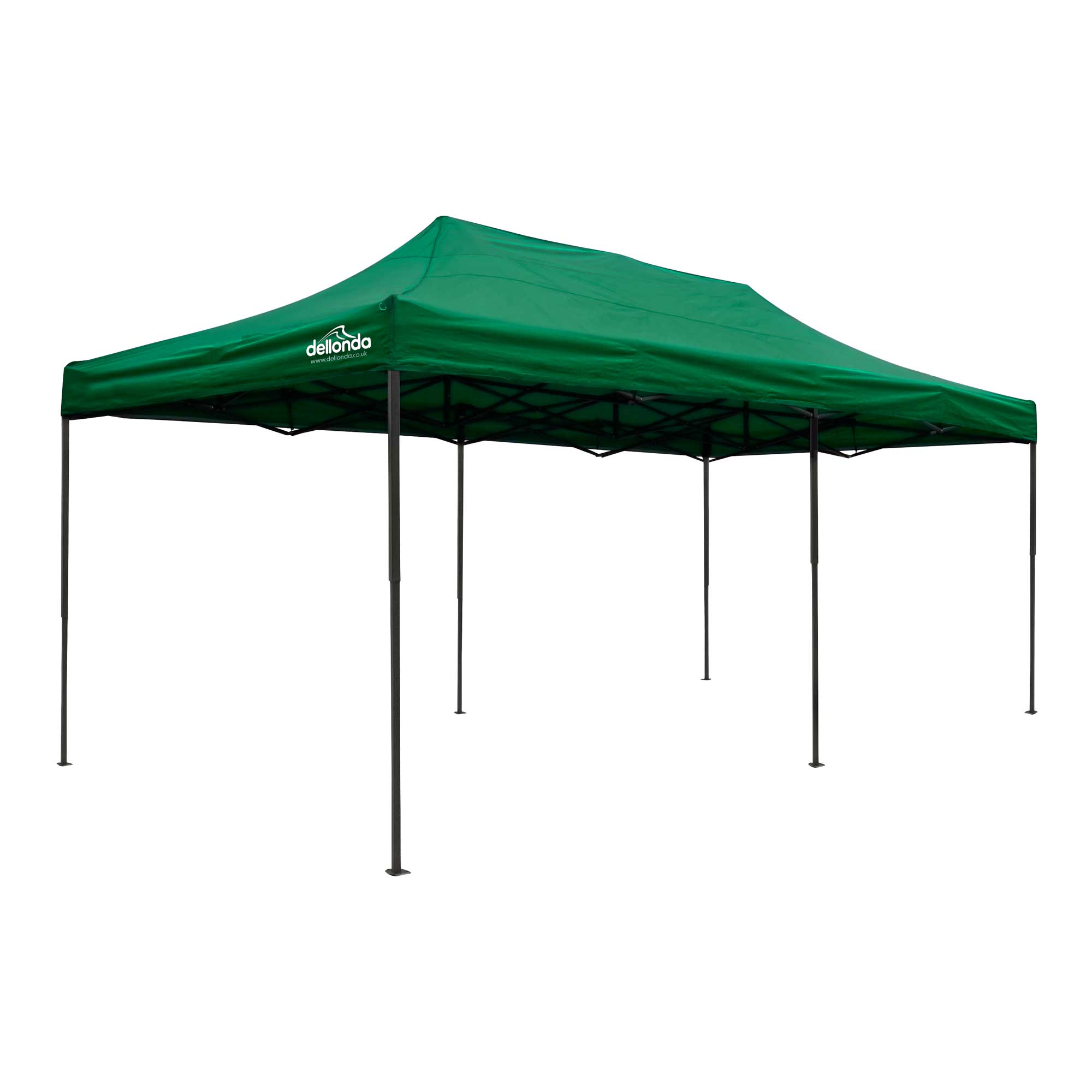 Premium 3x6m Pop Up Gazebo with Water Resistant Canopy - Includes Carry Bag, Stakes & Weight Bags - Green DG140 - Perfect for Outdoor Parties, Camping & Beach Events