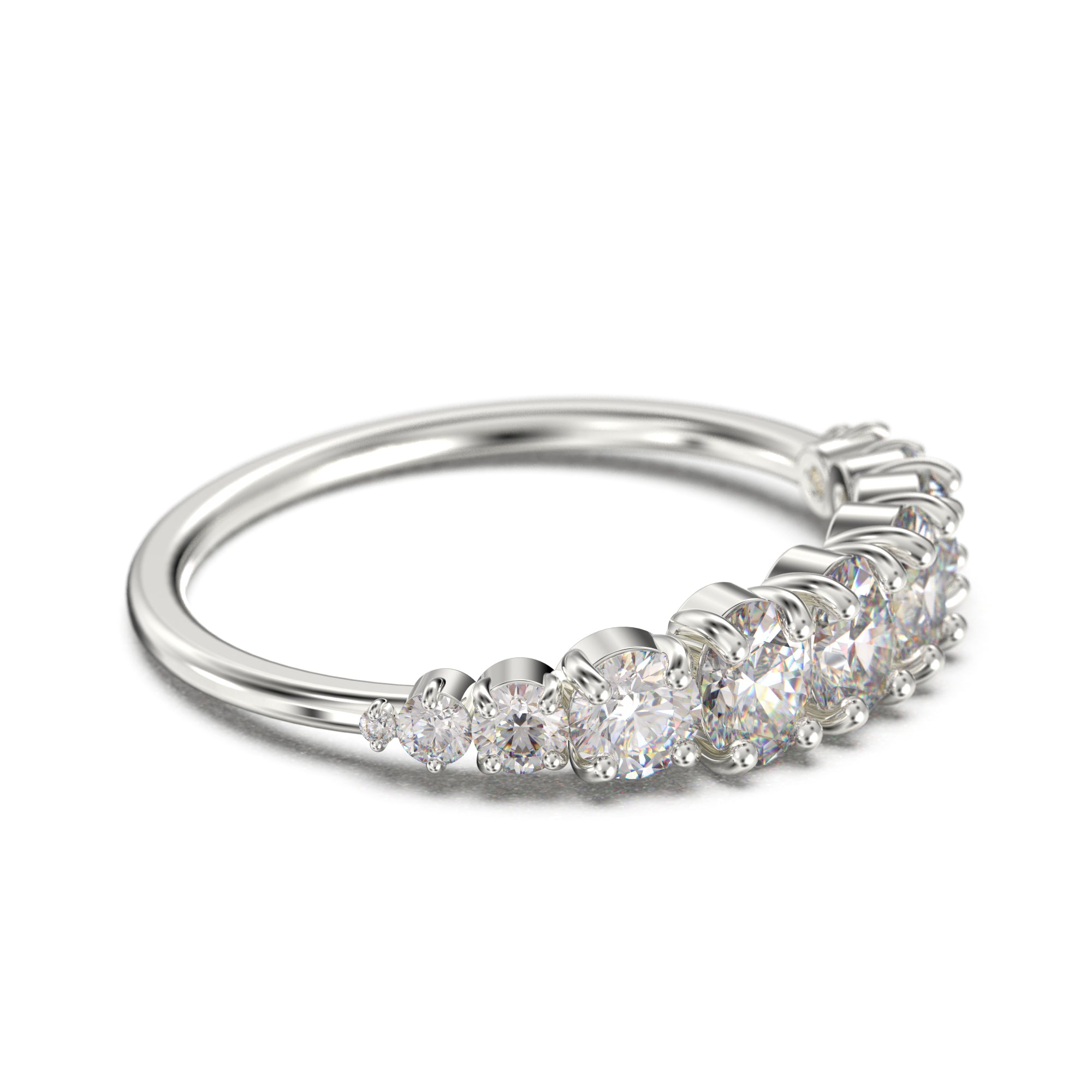 1.49 Ct Oval & Round Moissanite Diamond Ring - 10K/14K/18K Solid Gold Wedding Band for Women - Anniversary Gift, Engagement Ring, Promise Ring for Special Occasions