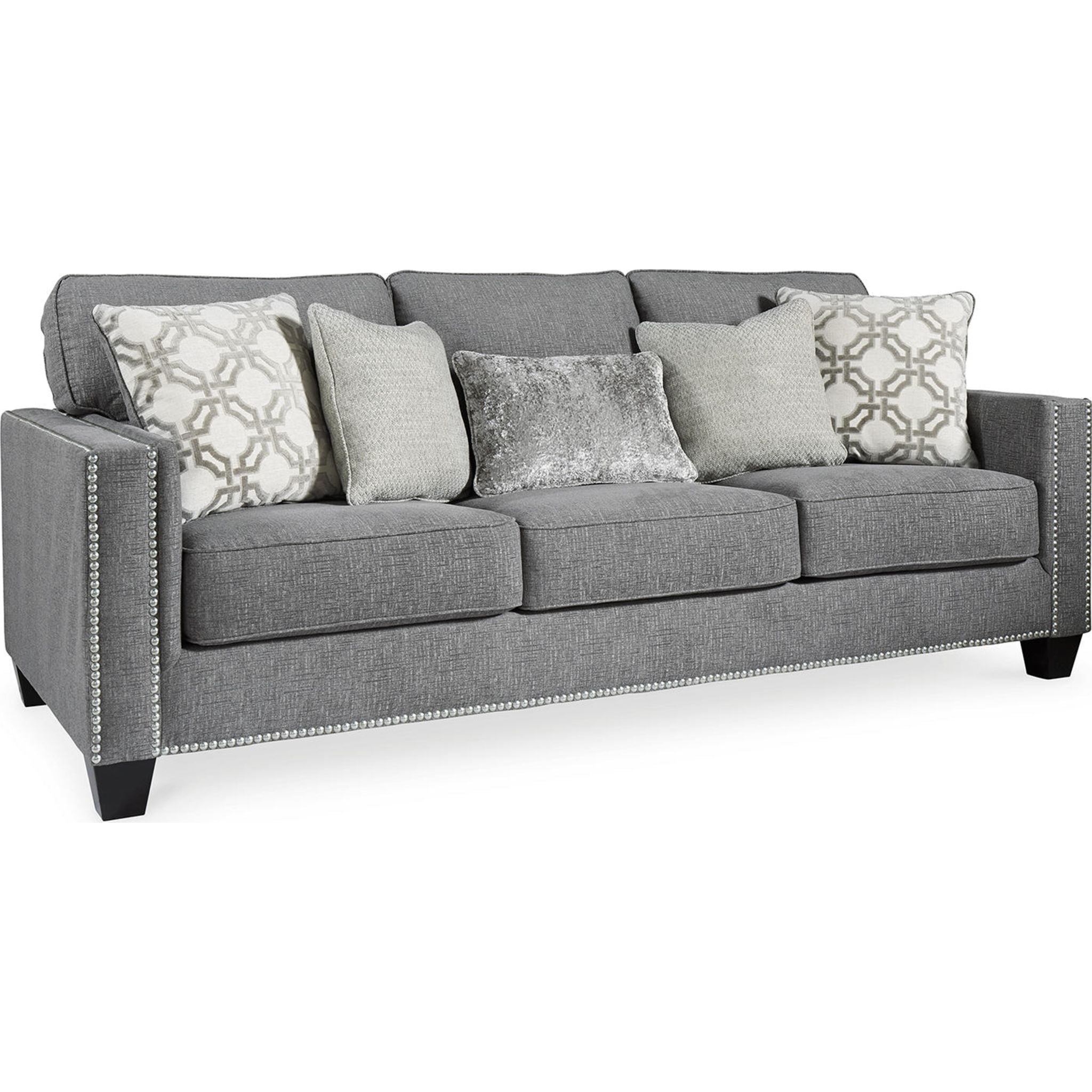 Barrali Modern Sofa in Soft Gray - Comfortable Living Room Couch for Small Spaces, Apartments & Cozy Home Decor