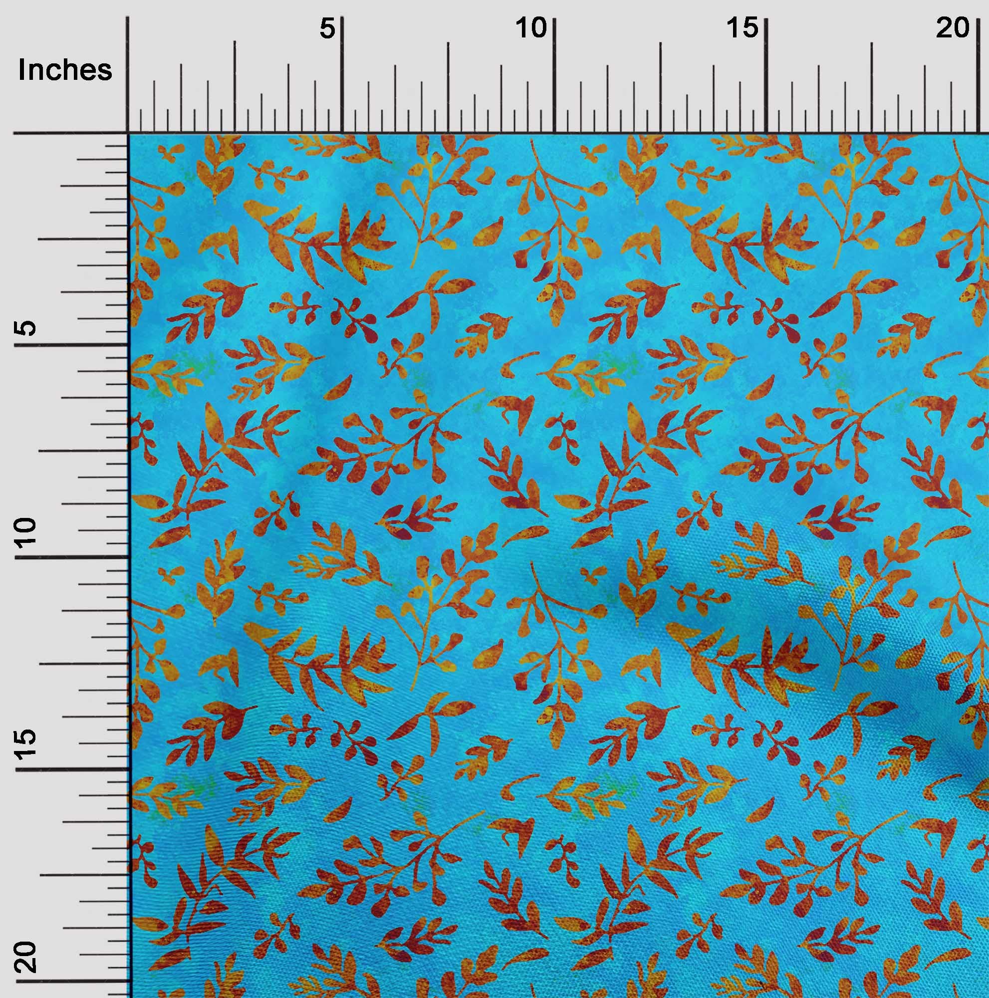 oneOone Viscose Jersey Aqua Blue Batik Fabric by The Yard - 60 Inch Wide Printed Sewing Material for DIY Clothing, Dresses & Home Decor Projects