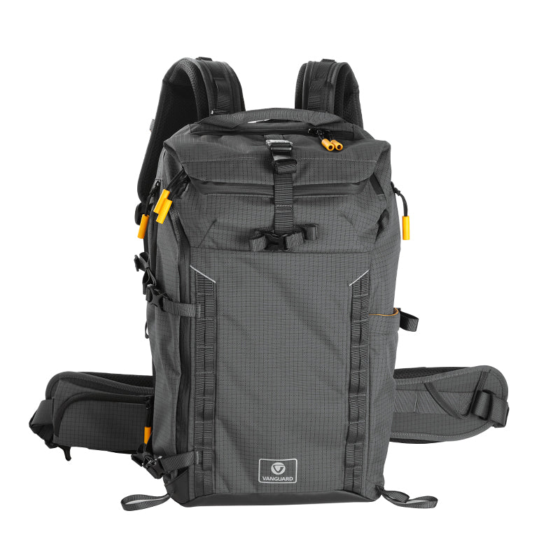 VEO Active 53 Gray Camera Backpack with USB Charger Port - Waterproof DSLR Camera Bag for Travel & Outdoor Photography
