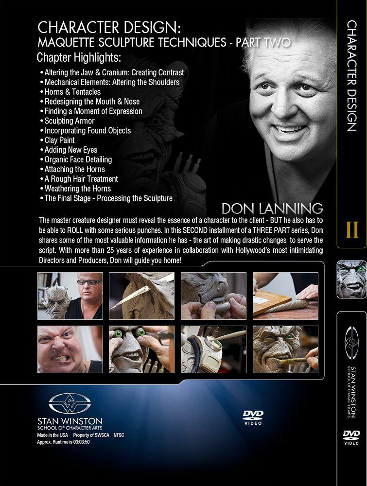 Stan Winston Studio Character Design Maquette Sculpture Techniques DVD - Professional Guide for Film & Game Artists | Perfect for Animation Studios & Special Effects Training
