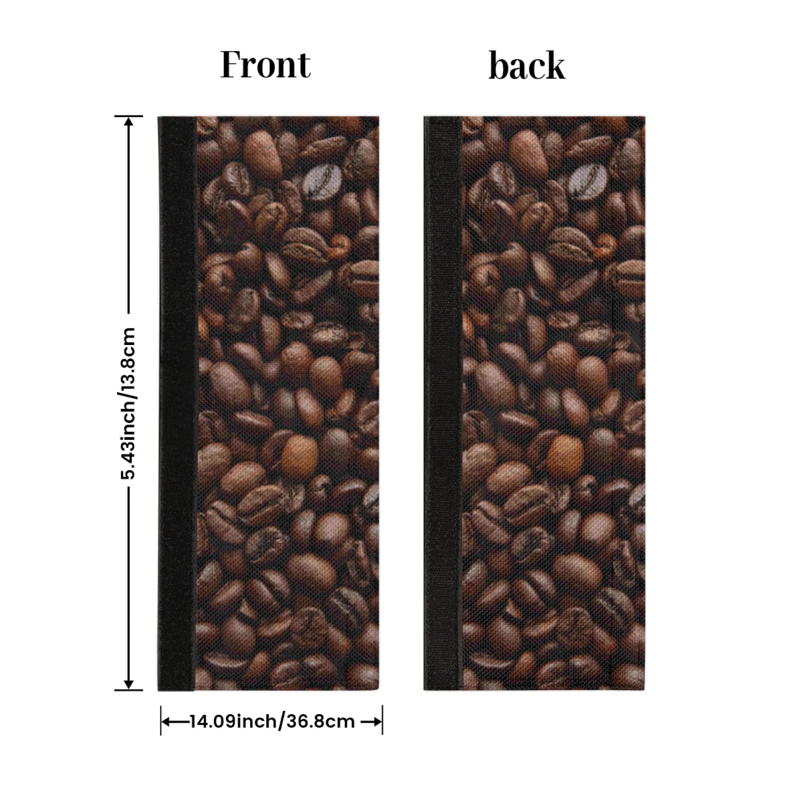 3D Coffee Bean Refrigerator Door Handle Covers Set of 2 - Washable Kitchen Appliance Handle Protectors for Fridge, Microwave, Dishwasher & Oven - Prevents Food Stains & Oil Marks - Perfect for Modern Kitchens & Home Decor