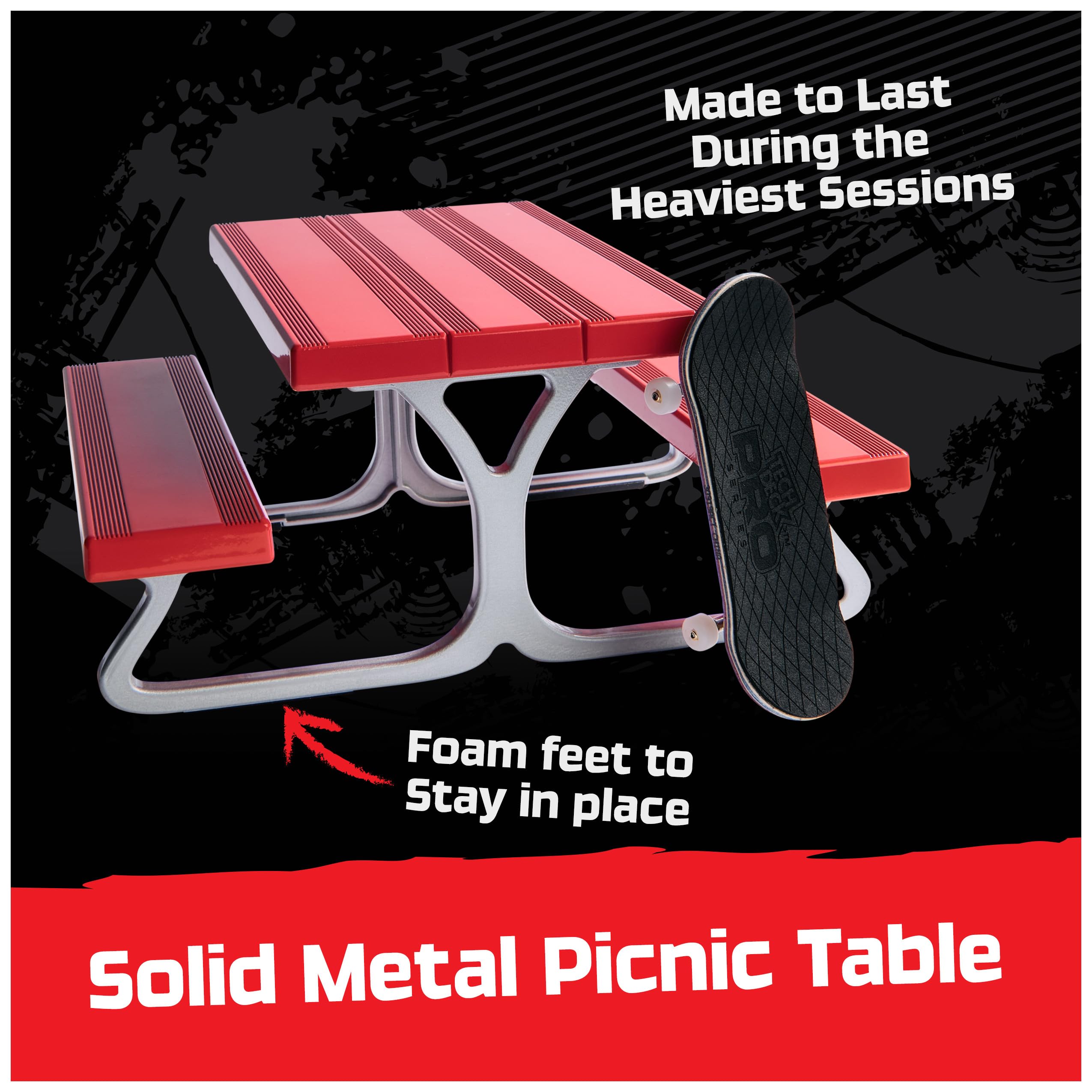 Tech Deck Pro Series Daily Grind Pack 2.0 - Complete Finger Skateboard Set with Picnic Table & Bike Rack | Mini Skateboard Toys for Boys & Girls Ages 6+ | Perfect for Indoor Play, Desk Fun & Fingerboard Tricks