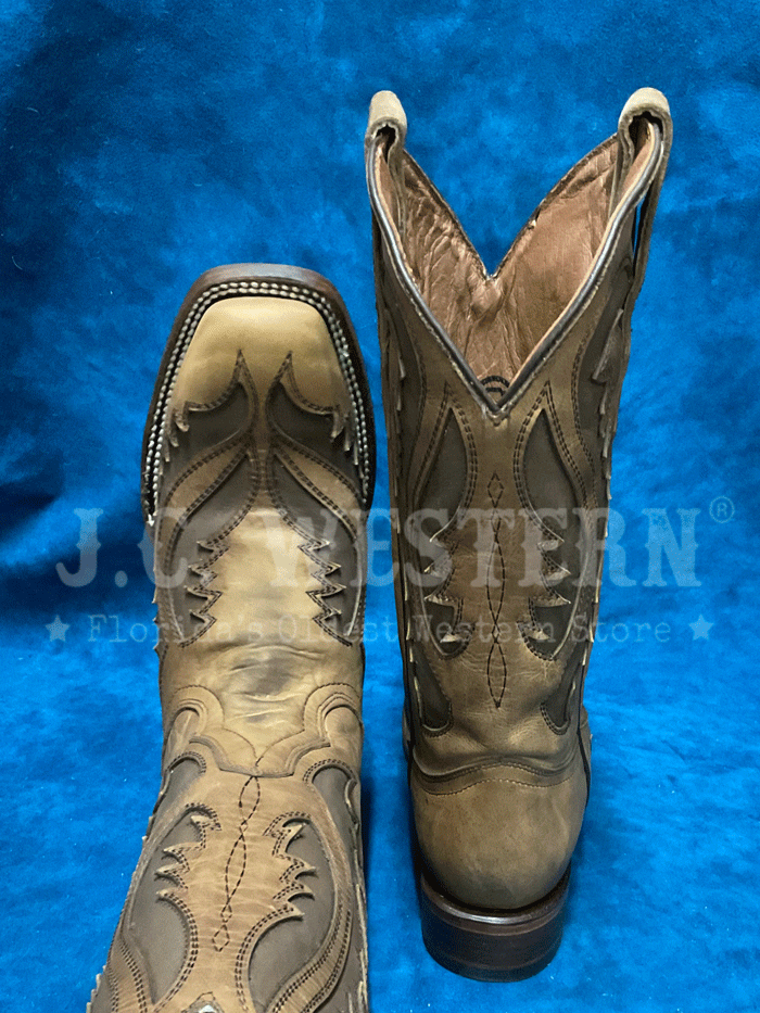 Circle G L6129 Women's Western Boots - Embroidered Square Toe Cowgirl Boots in Tan & Chocolate | Perfect for Rodeo, Country Dancing & Everyday Wear