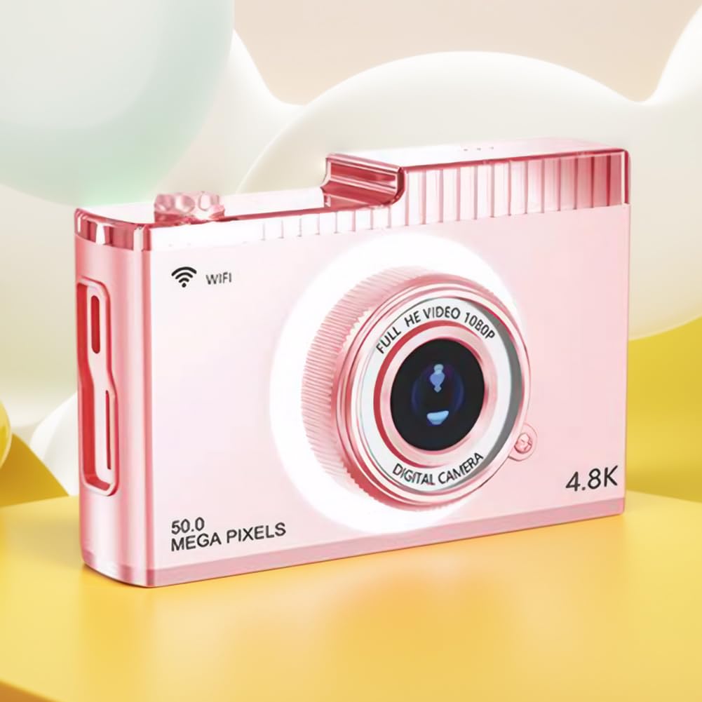 LYEAA 4K 50MP Digital Camera with 8x Optical Zoom, WiFi, Auto Focus & Fill Light - Vlogging Camera for YouTube, Travel Photography & Family Events