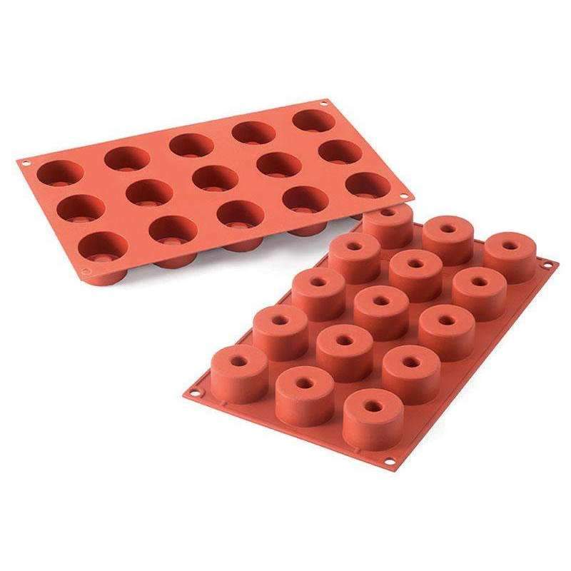 Silikomart™ Cylinder with Hole Silicone Mold for Baking - Perfect for Cake, Chocolate & Candy Making | Durable & Non-Stick