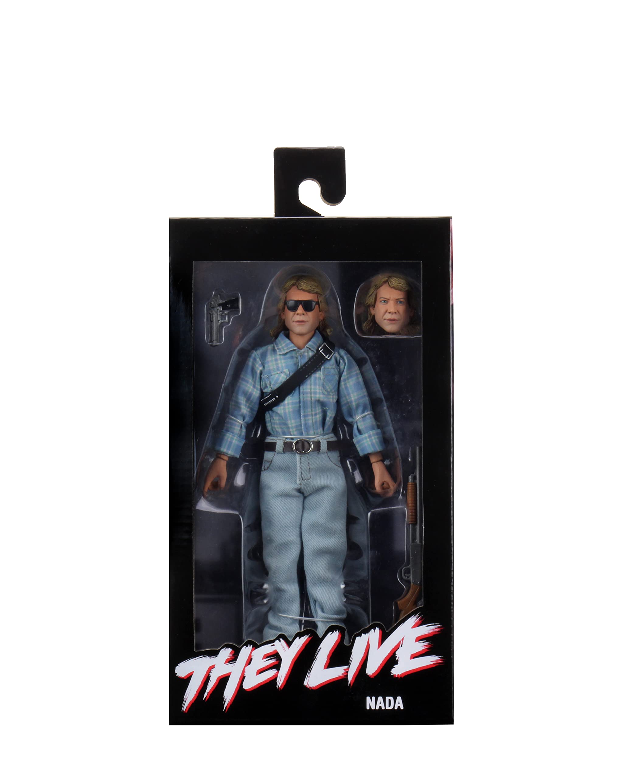 NECA They Live John Nada 8-Inch Clothed Action Figure - Collectible Movie Character Toy for Display & Role Play Scenes