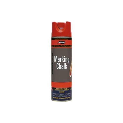 Aervoe 216 20-Oz Lead-Free Non-Clogging Temporary Marking Chalk Spray - Red | Construction, Road Marking, Sports Field & DIY Projects