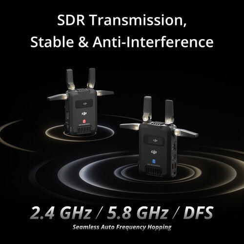 DJI SDR Transmission Receiver - High-Speed Wireless Video Transmission System for Drones & Cameras | Perfect for Aerial Photography, Live Streaming & Professional Filming