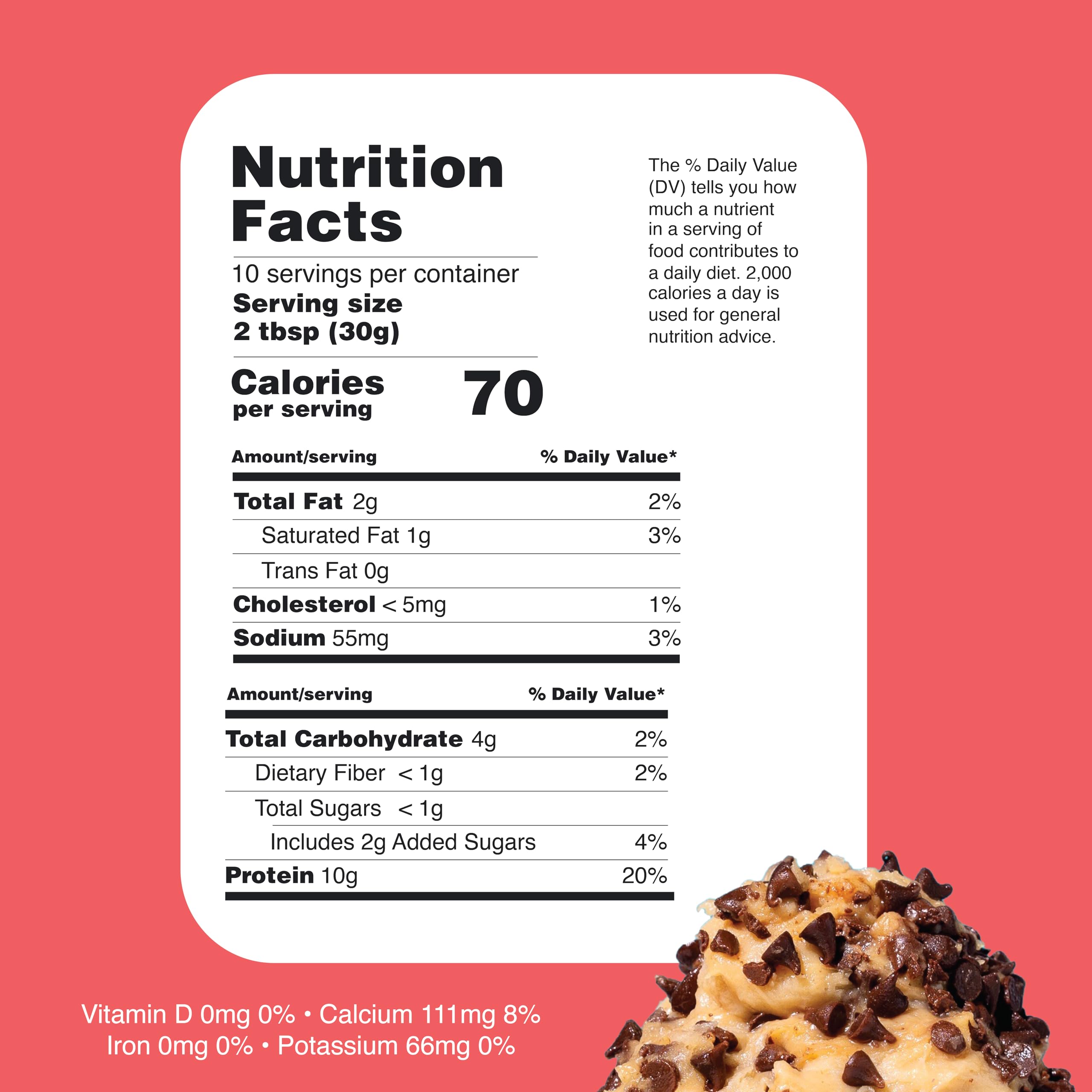 Double Chocolate Chip Protein Cookie Dough - 2 Pack | Healthy Edible Dessert Dough | Smooth, Creamy & Gluten Free | High Protein Snack | Ready to Eat | No Baking Required | Perfect for Post-Workout, School Lunch & On-the-Go Snacking