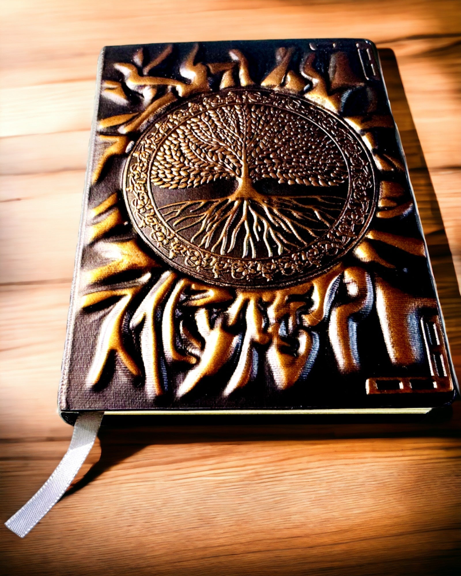Vintage Tree of Life A6 Notebook - Elegant Embossed Faux Leather Journal with 100 Pages, Perfect for Writing, Journaling & Gift Giving