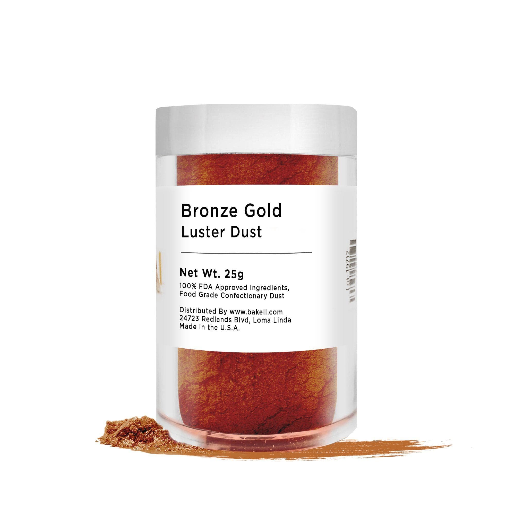 Premium Bronze Gold Luster Dust for Cake Decorating - Edible Food Grade Sparkle Powder - Perfect for Baking, Cupcakes, Cookies & DIY Crafts (Bulk Size)