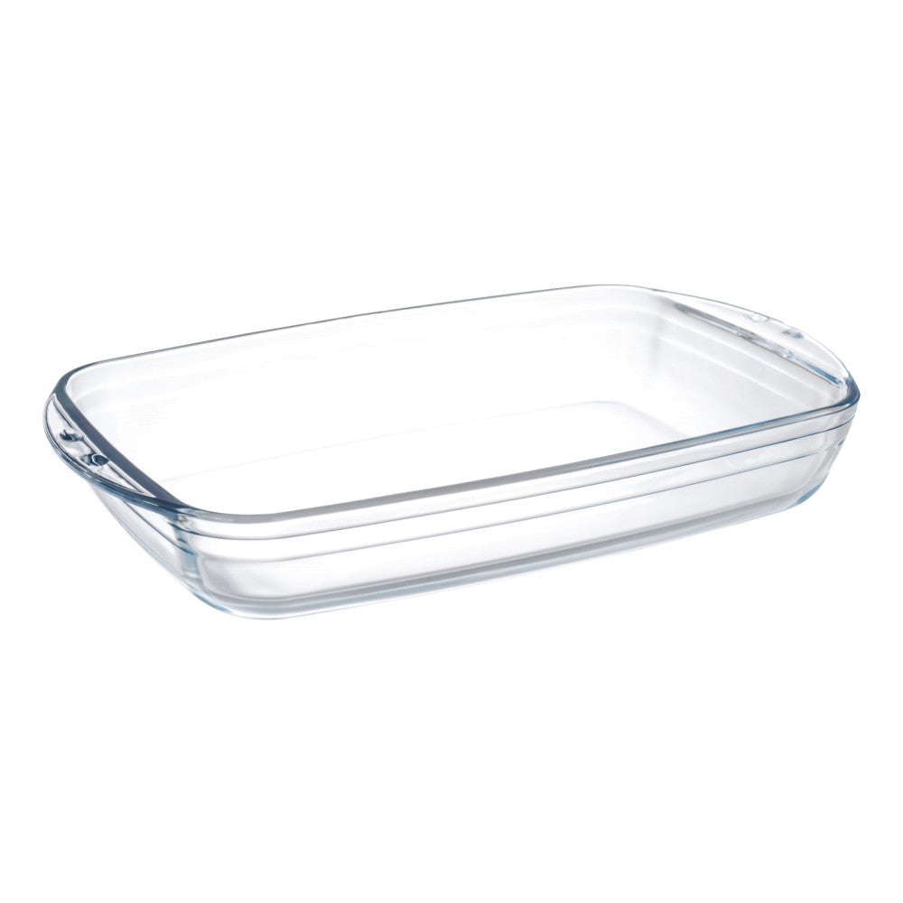 Duralex Reversible Casserole Dish 36x22cm (6.7L) - Oven Safe Glass Baking Pan for Casseroles, Lasagna & Desserts | Perfect for Family Dinners & Holiday Cooking